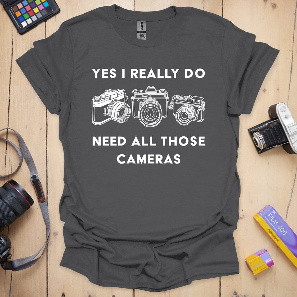 T-Shirt for Photographers With More Than One Camera