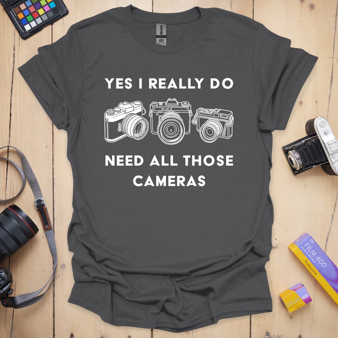 T-Shirt for Photographers With More Than One Camera