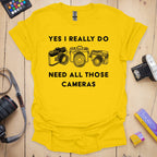 T-Shirt for Photographers With More Than One Camera