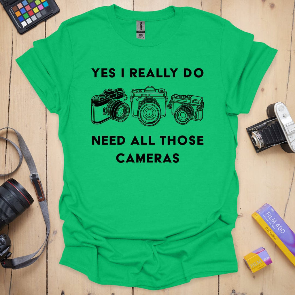 T-Shirt for Photographers With More Than One Camera