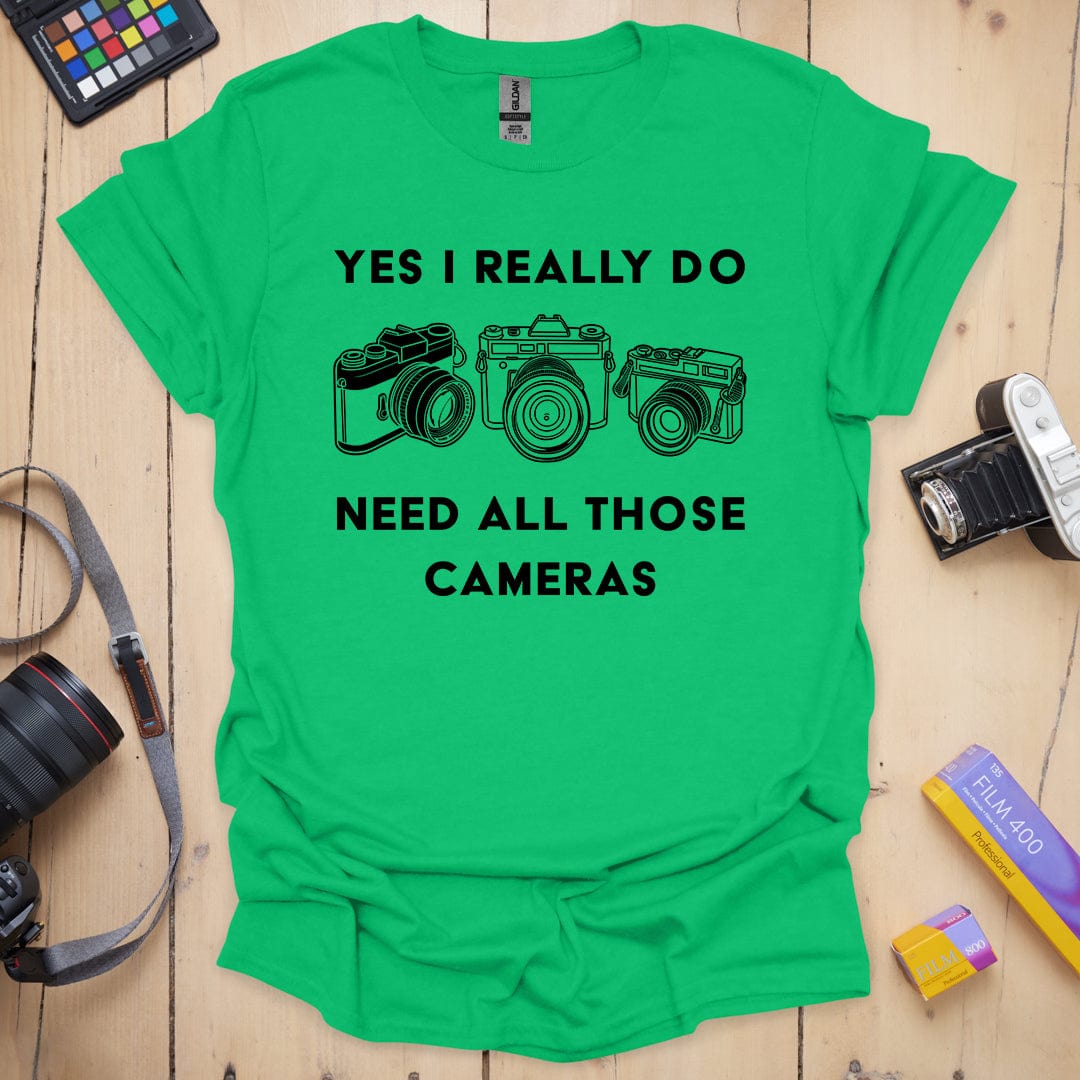 T-Shirt for Photographers With More Than One Camera