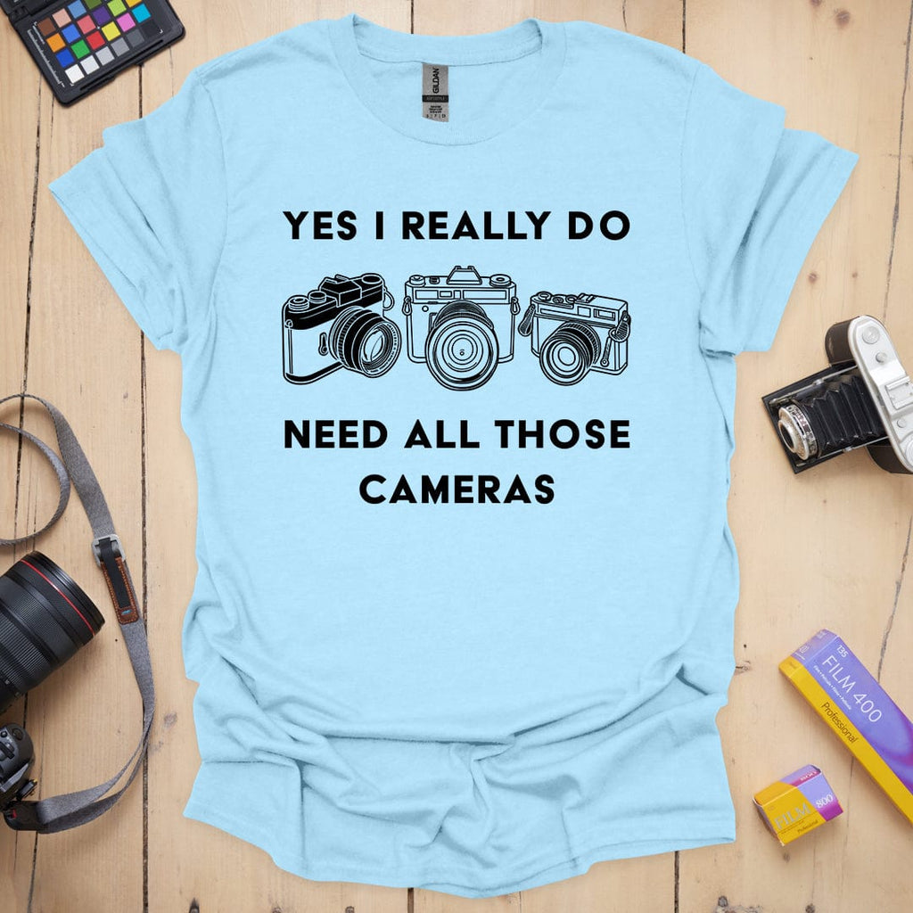 T-Shirt for Photographers With More Than One Camera