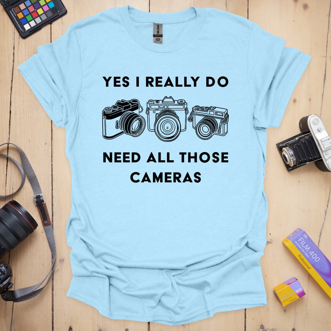 T-Shirt for Photographers With More Than One Camera