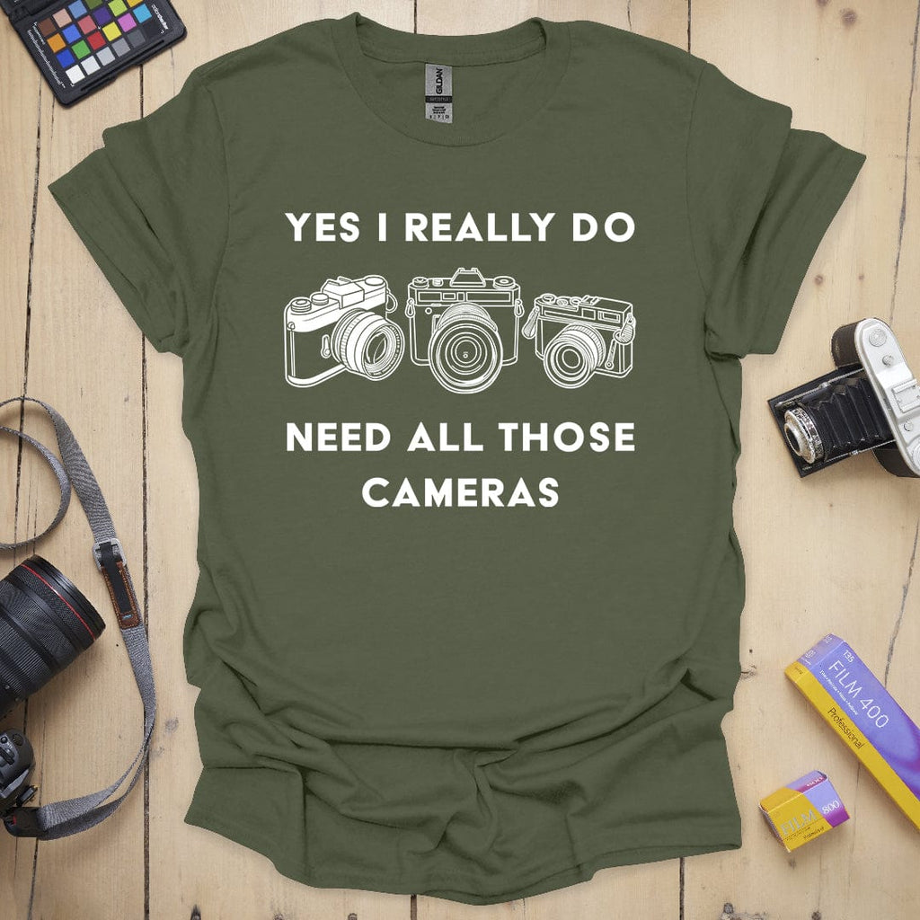 T-Shirt for Photographers With More Than One Camera
