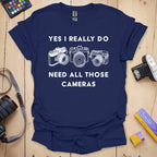 T-Shirt for Photographers With More Than One Camera