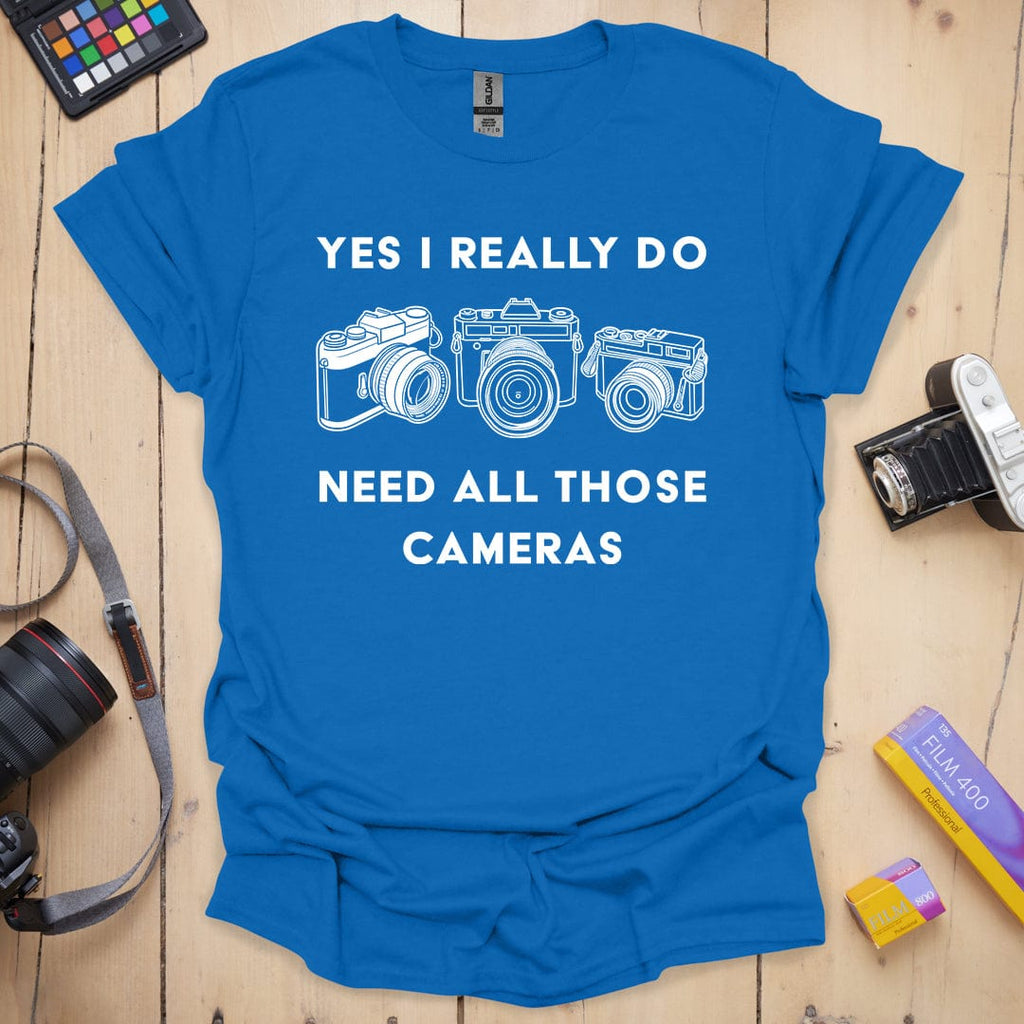 T-Shirt for Photographers With More Than One Camera