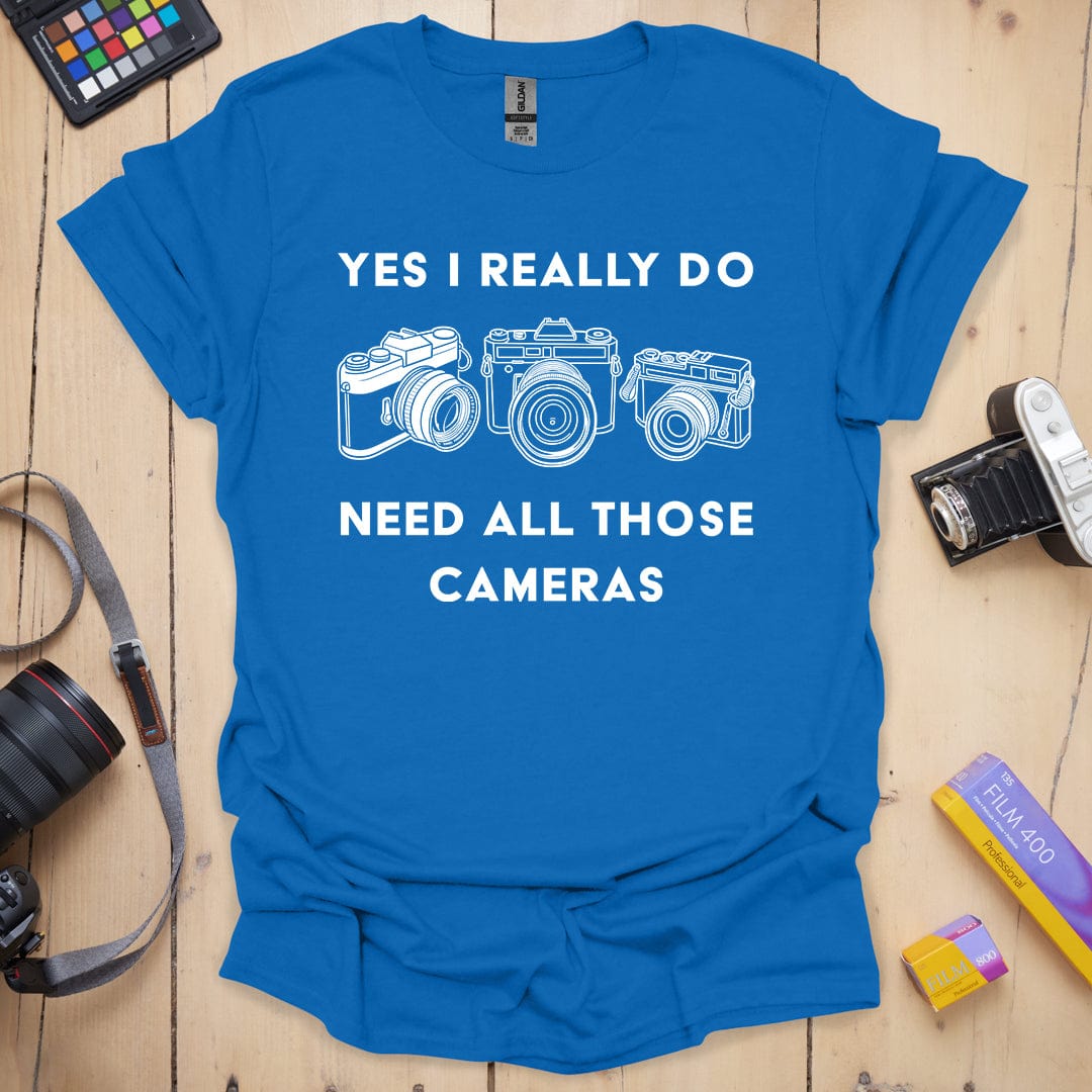 T-Shirt for Photographers With More Than One Camera