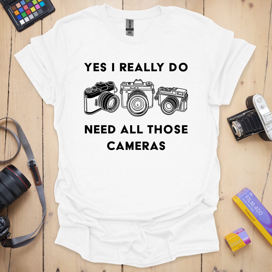 T-Shirt for Photographers With More Than One Camera