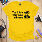 T-Shirt With Funny Nice Camera Photographer Quote