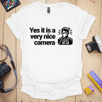 T-Shirt With Funny Nice Camera Photographer Quote