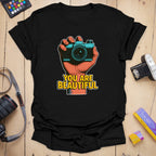 T-Shirt With You Are Beautiful Vintage Graphic