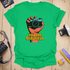 T-Shirt With You Are Beautiful Vintage Graphic