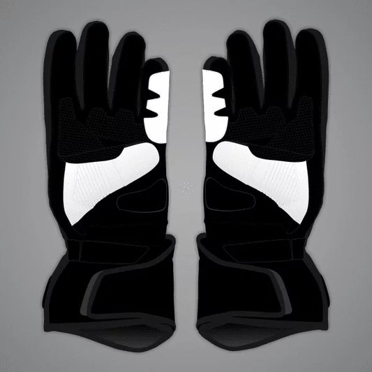 All White Motorcycle Gloves Aleix Espargaro Winter Test 2024