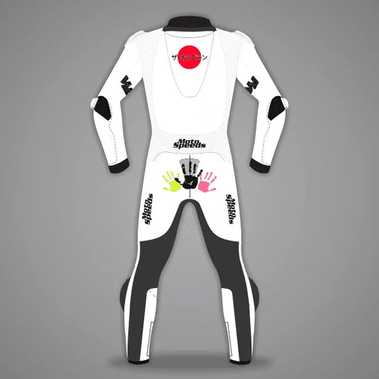 All White Motorcycle Suit Aleix Espargaro Winter Test 2024