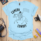 T-Shirt Camera Cowboy Album-Inspired Graphic