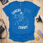 T-Shirt Camera Cowboy Album-Inspired Graphic