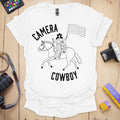T-Shirt Camera Cowboy Album-Inspired Graphic
