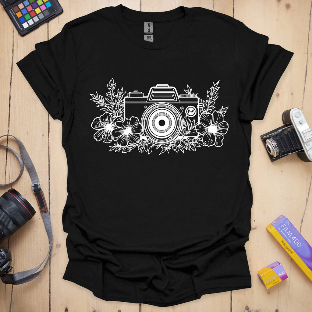 T-Shirt With Floral Design for Photo Shoots