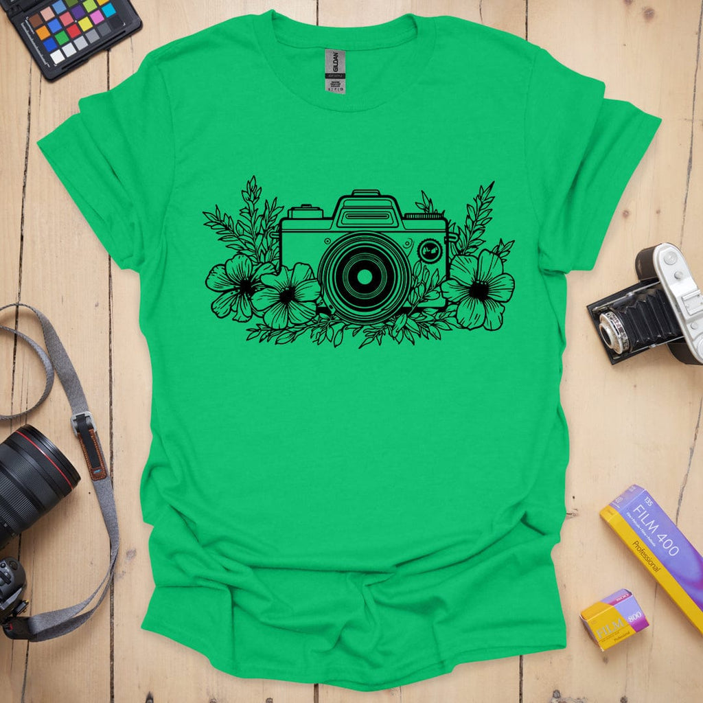 T-Shirt With Floral Design for Photo Shoots