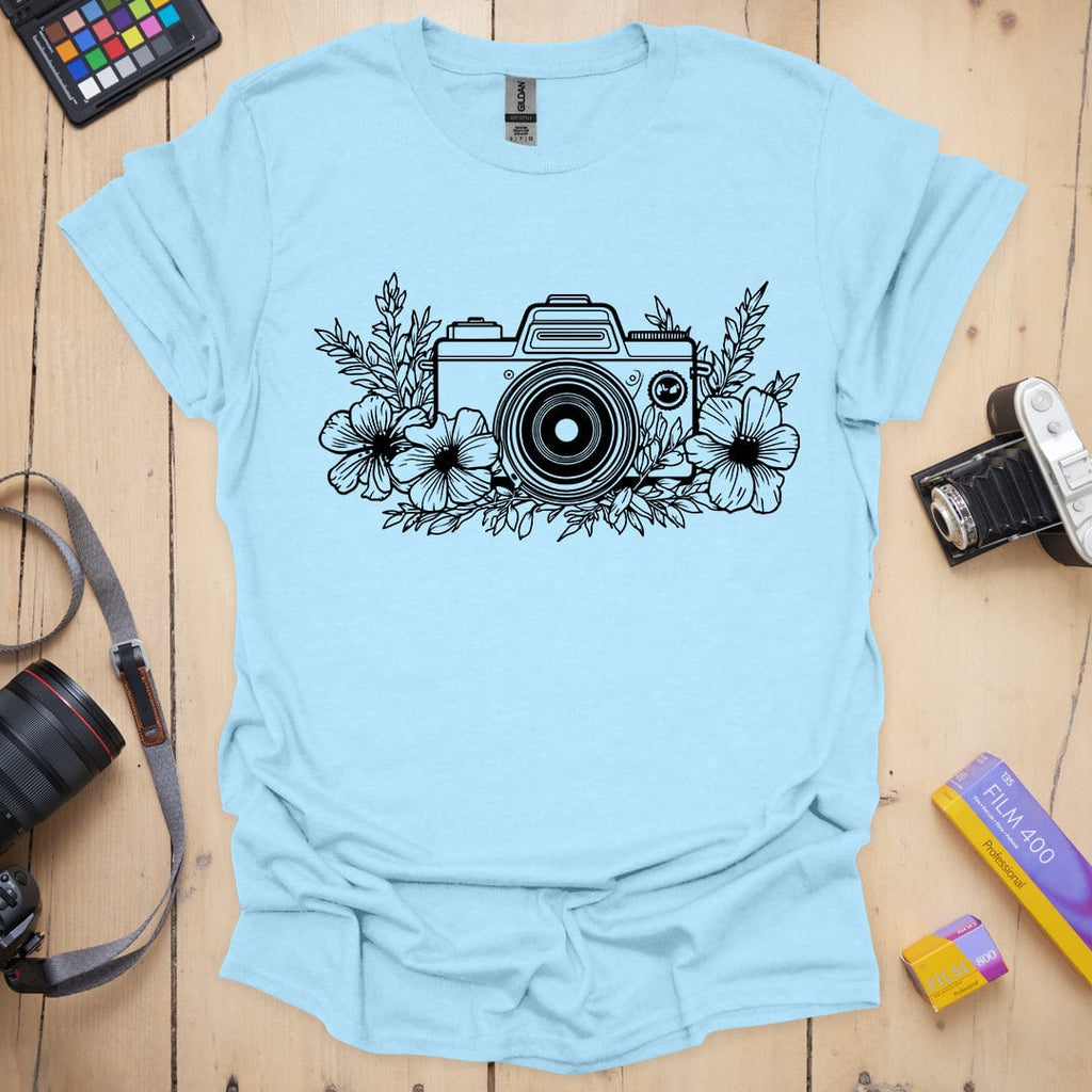 T-Shirt With Floral Design for Photo Shoots