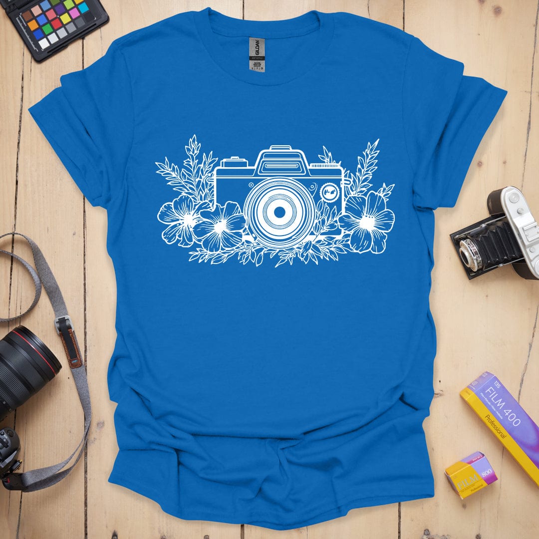 T-Shirt With Floral Design for Photo Shoots