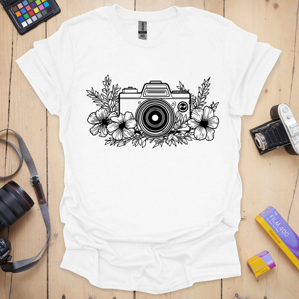 T-Shirt With Floral Design for Photo Shoots