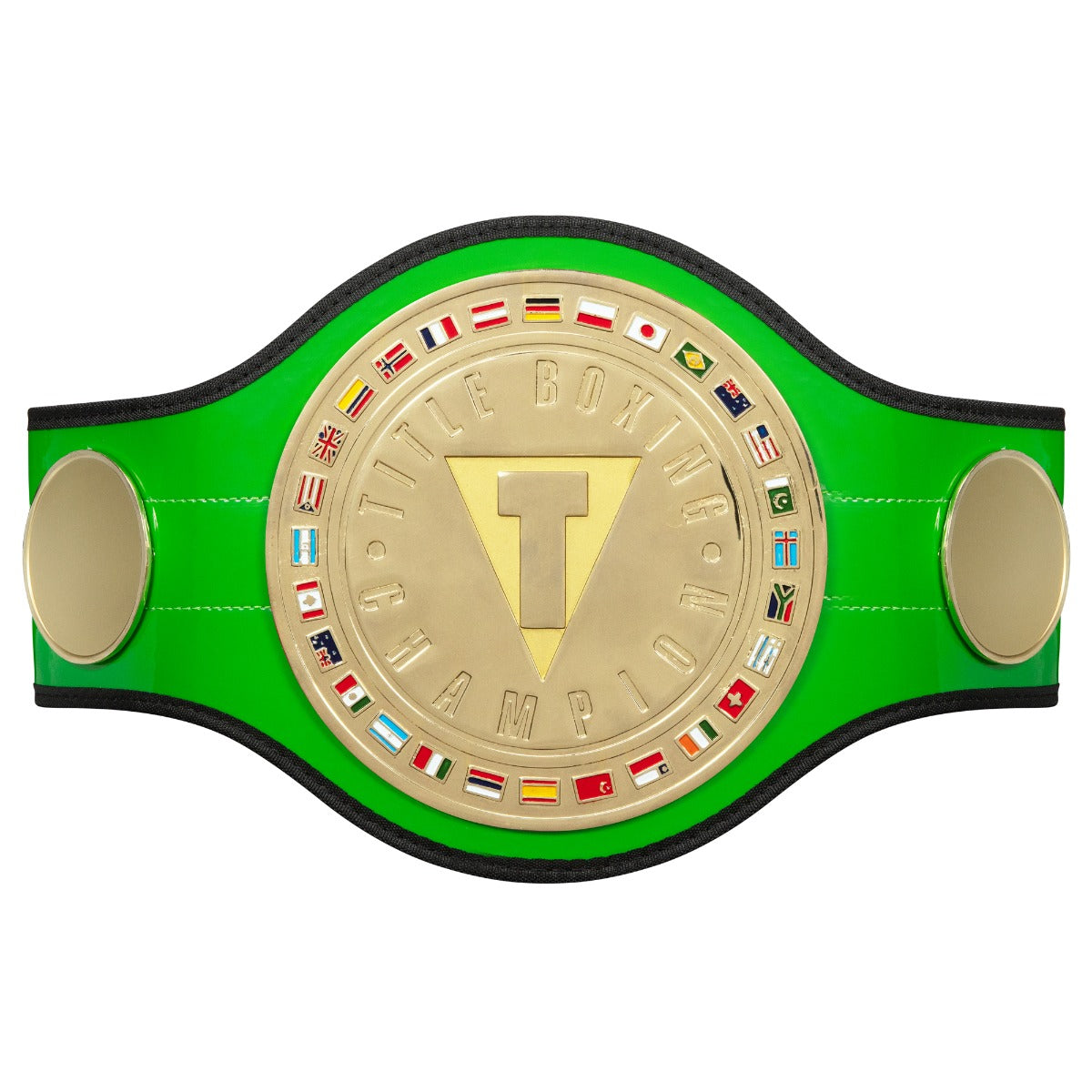 color:green::TITLE Boxing World Boxing Champion Title Belt front view