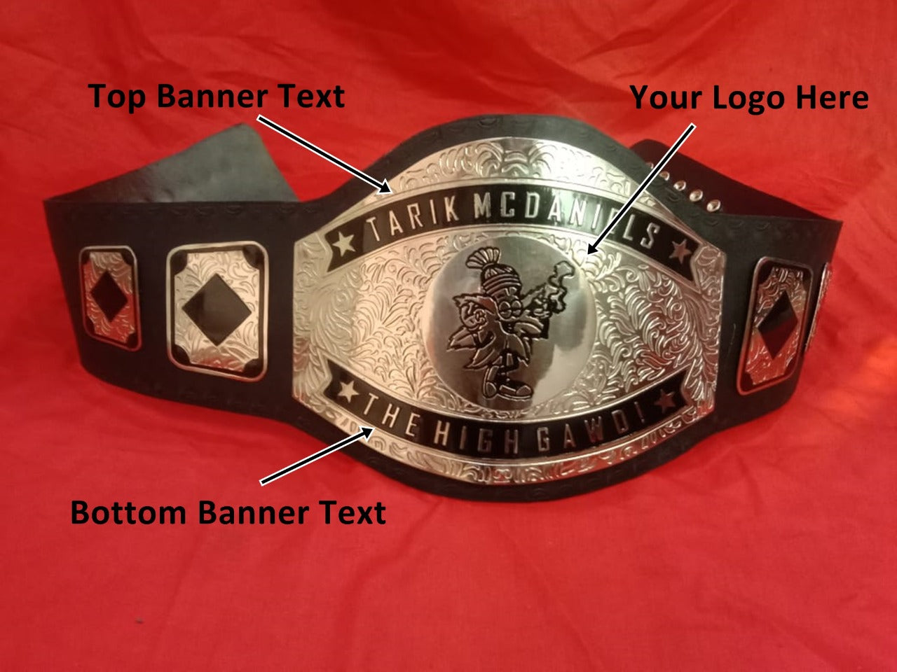 Custom Cartoon Character Wrestling Championship Belt - Customize Wrestling Belts