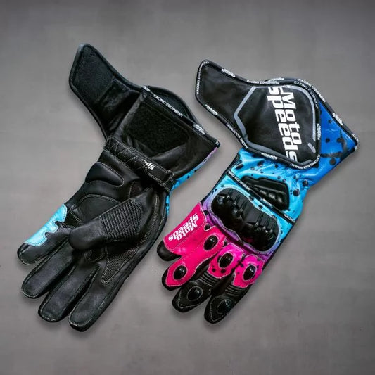 Fabio Quartararo Motorcycle Safety Gloves French GP 2024