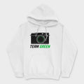 Hoodie Green Team Graphic for Camera Fans