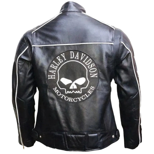 Harley Davidson Reflective Willie G Skull Motorcycle Jacket