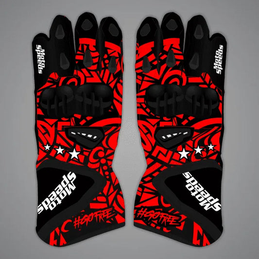 Francesco Bagnaia Black and Red Gloves MotoGP 2024