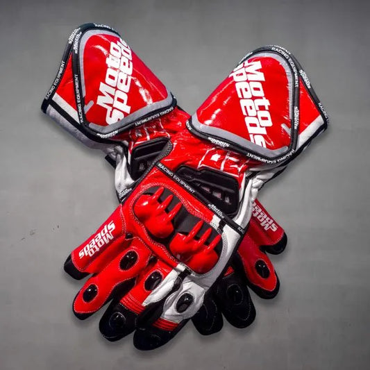 Leather Racing Gloves Fabio Quartararo British GP 2024