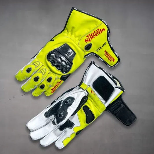 Valentino Rossi Moto Leather Gloves MotoGP 2024