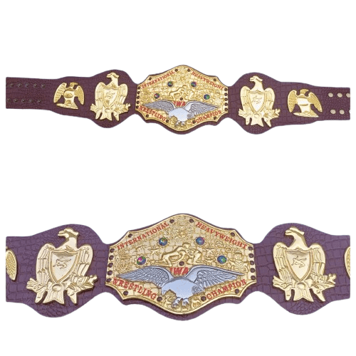 IWA International Mil Mascaras Heavyweight Wrestling Champion Belt