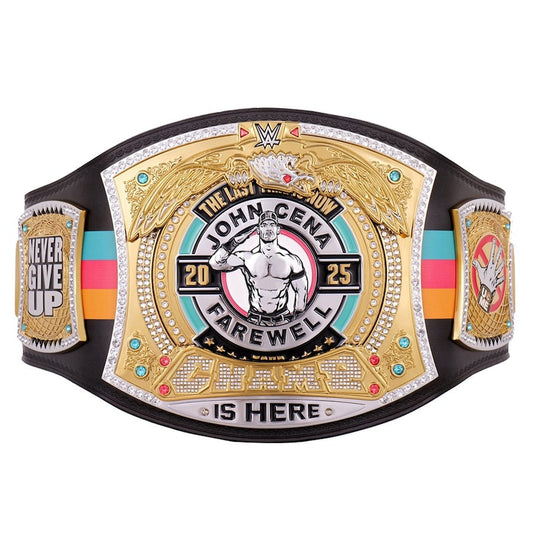John Cena Farewell Tour 2025 San Antonio Spinner Championship Replica Title Belt