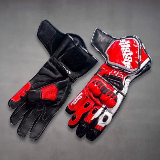 Leather Racing Gloves Fabio Quartararo British GP 2024