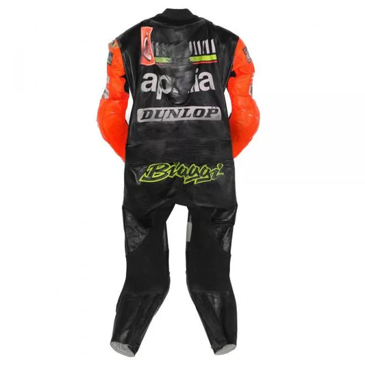 2 Piece Leather Race Suit Max Biaggi MotoGP 1995