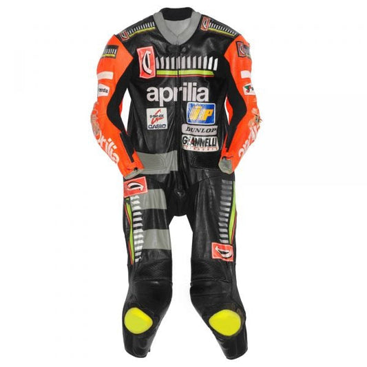2 Piece Leather Race Suit Max Biaggi MotoGP 1995