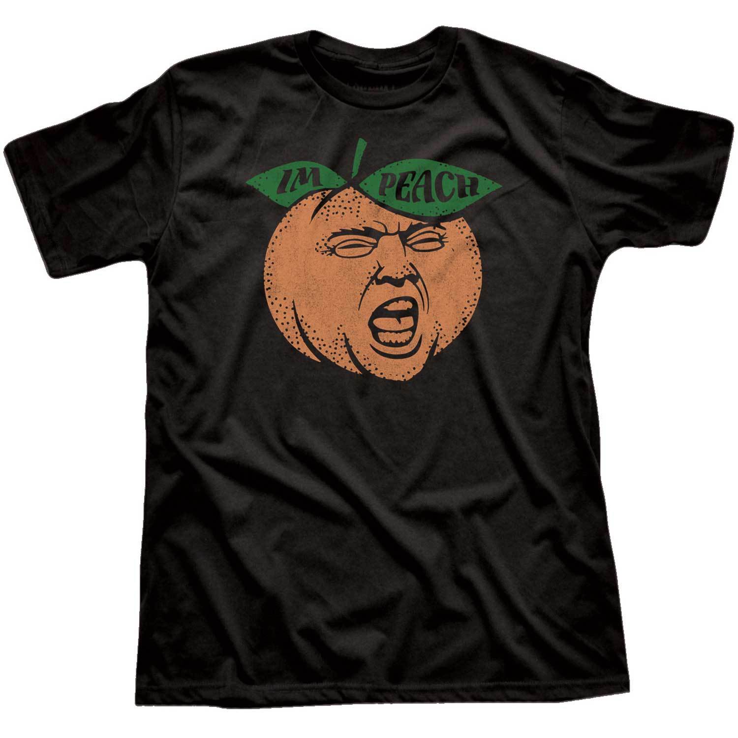 Men's Trump Peach Vintage Graphic T-Shirt | Funny Impeach Former President Tee | Solid Threads