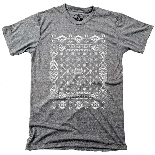 Men's Mosaic Of Love Cool Graphic T-Shirt | Vintage Artsy Patchwork Heart Tee | Solid Threads