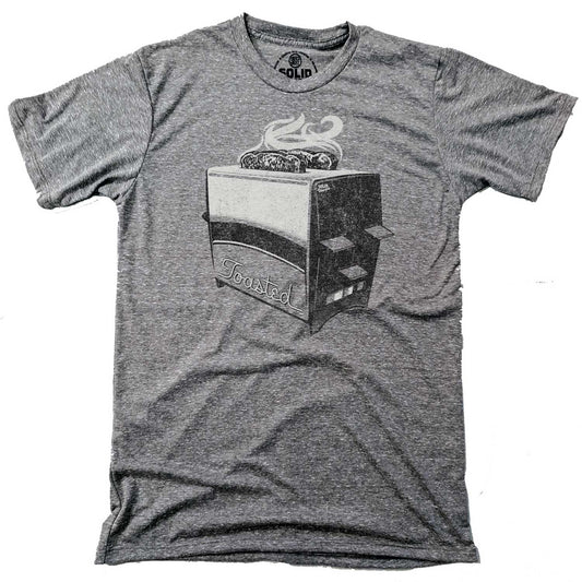 Men's Toasted Vintage Graphic T-Shirt | Funny Party Tee for Stoner | Solid Threads