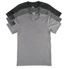 Everyday Patriotic Flag on Sleeve T-Shirt Gray 3-Pack | Made in USA
