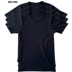 Basic All-Black Blank T-Shirt Pack 