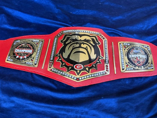 Bulldog Georgia wrestling championship belt