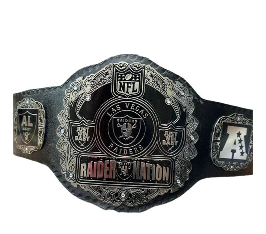 Las Vegas Raider Nation NFL Championship Replica Title Belt