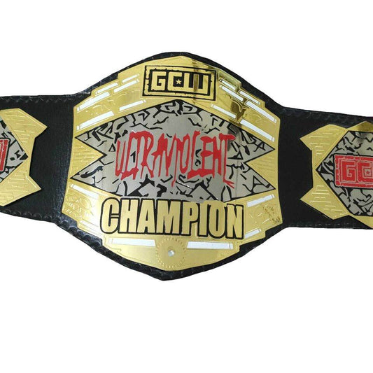 GCW ultraviolent Wrestling Championship Title Belt