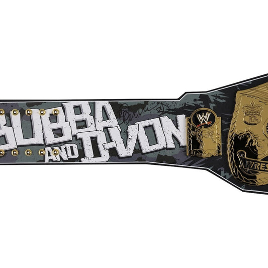 The Dudley Boyz WWE Autographed Dudley Boyz Signature Series World Tag Team Championship Replica Title Belt