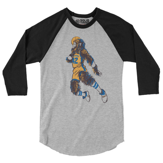Teen Wolf Cool 80s Movie Graphic Raglan Tee | Retro Michael J. Fox Baseball T-shirt | Solid Threads