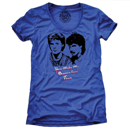 Women's Make My Dreams Come True Vintage Music Graphic Tee | Retro 80s T-shirt | SOLID THREADS
